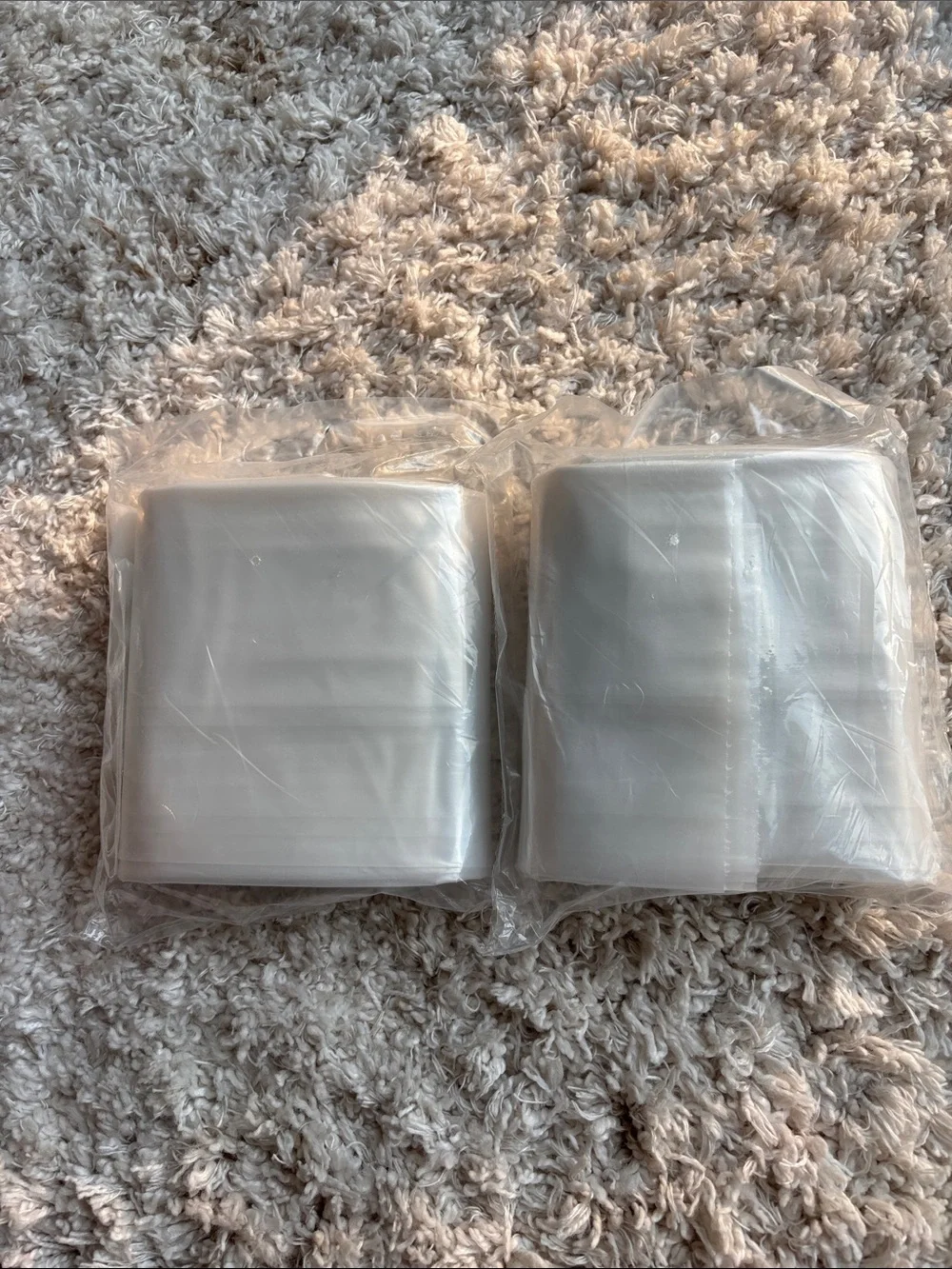 Set of 2 King Mattress Pillow Top Moving Bag 3 Mil Clear Protective Cover